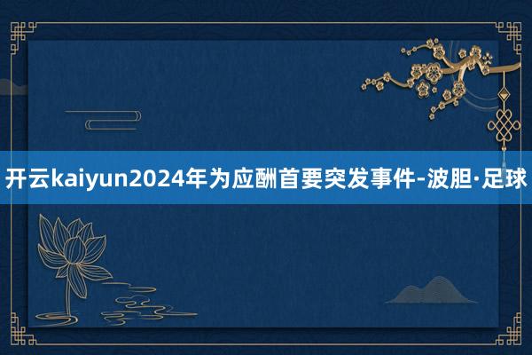 开云kaiyun2024年为应酬首要突发事件-波胆·足球