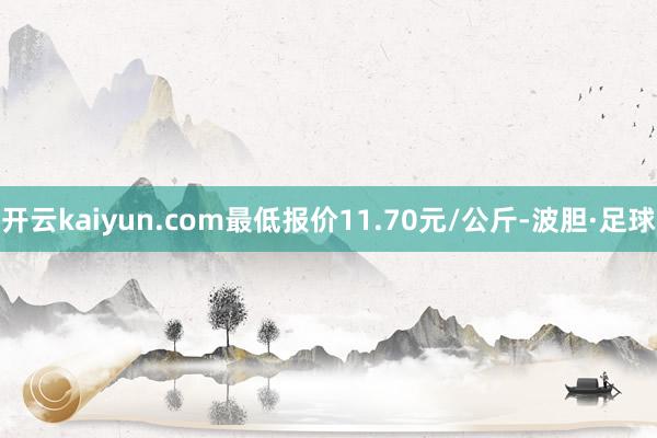 开云kaiyun.com最低报价11.70元/公斤-波胆·足球