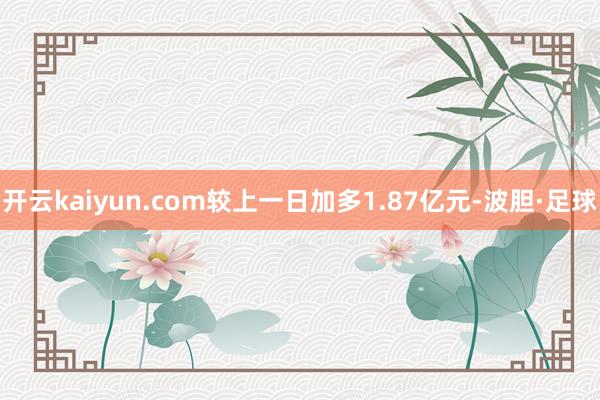 开云kaiyun.com较上一日加多1.87亿元-波胆·足球