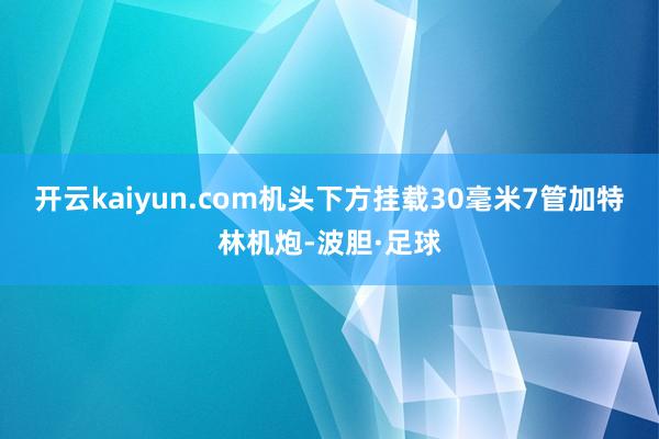 开云kaiyun.com机头下方挂载30毫米7管加特林机炮-波胆·足球