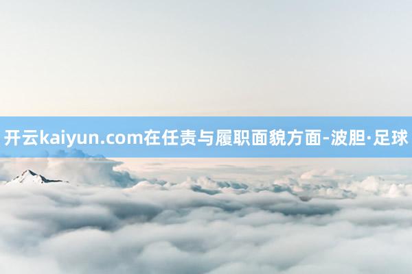 开云kaiyun.com在任责与履职面貌方面-波胆·足球