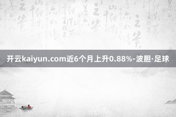开云kaiyun.com近6个月上升0.88%-波胆·足球