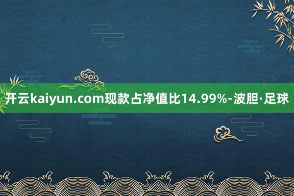 开云kaiyun.com现款占净值比14.99%-波胆·足球
