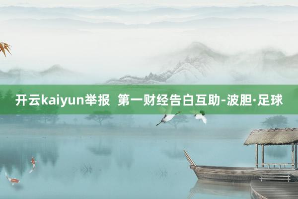 开云kaiyun举报  第一财经告白互助-波胆·足球