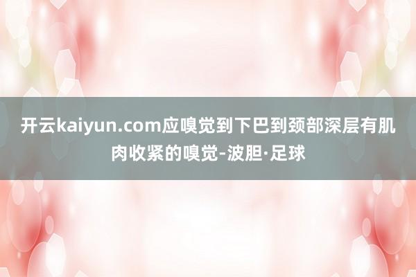 开云kaiyun.com应嗅觉到下巴到颈部深层有肌肉收紧的嗅觉-波胆·足球