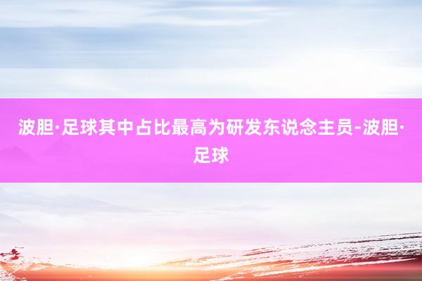 波胆·足球其中占比最高为研发东说念主员-波胆·足球